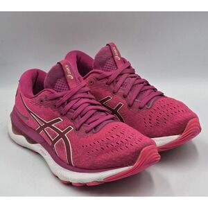 ASICS Gel Nimbus 24 Women's Size 7 Pink Running Shoes Sneakers 1012B201